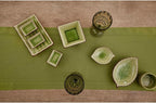 Solino Home Linen Avocado Green Table Runner 72 Inches Long - 100% Pure Linen Hemstitch Table Runner 14 x 72 Inch for Dresser, Dining, Fall, Autumn, Halloween, Thanksgiving - Classic Hemstitch