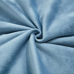 JAUXIO Diamond Pinch Pleated Crystal Velvet Pillowcases 2 Pack Solid Pintuck Throw Cushion Cover for Home Decor Hidden Zipper Closure (Dusty Blue, Standard)