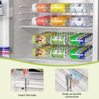Can Organizer for Pantry Soda Can Organizer Automatic Rolling Food Pantry Storage Rack Can Dispenser for Fridge Holds 36 Cans, Fits 5.8-Inch Soda and Can, Set of 9