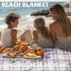 Extra Large Picnic Blankets Fortable 80x80 Oversized Waterproof Sandproof Outdoor Beach Blanket Camping Grass Mat Travel Essential Camper Accessories Glamping Items Hiking Supplies Hiker Necessities