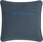 Boho Living Jada Decorative Throw, Includes Accent, Premium Woven Design, Living Room Décor, (1) 20" x 20" Pillow Cover with Insert, Indigo