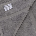 Luxury Hotel & Spa Collection Highly Absorbent, Quick Dry 100% Turkish Cotton 700 GSM, Eco Friendly Towel, for Bathroom Dobby Border Soft Bath Towel Set 27 X 54 -Gray, Bath Towels - Set of 4