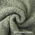 FUTEI Sage Green Throw Pillow Covers 22x22 Inch Set of 2,Furry Faux Fur Teddy Boucle Textured Cushion Covers,Soft Fluffy Decorative Pillow Case,Home Decor for Couch Bed Living Room Office Car