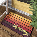 Bulijojo Sunset Orange Entrance Door Mat Large 17 x 30 Inch Entry Way Doormat Front Door Rug Outdoor Heavy Duty Welcome Mat, Non Slip Rubber Back Low Profile