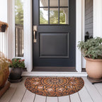 CHICHIC Entrance Door Mat Large 24 x 36 Inch Entry Way Doormat Front Door Rugs Outdoors Heavy Duty Welcome Mat Non Slip Rubber Back Low Profile for Garage, Patio, High Traffic Area, Orange