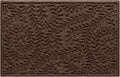 WaterHog Indoor/Outdoor Door Mat, 2' x 3', Made in USA, Durable & Skid-Resistant Front Door Rug, Decorative, Water-Trapping & Heavy-Duty Entryway Mat for Your Home, Boxwood Collection, Dark Brown
