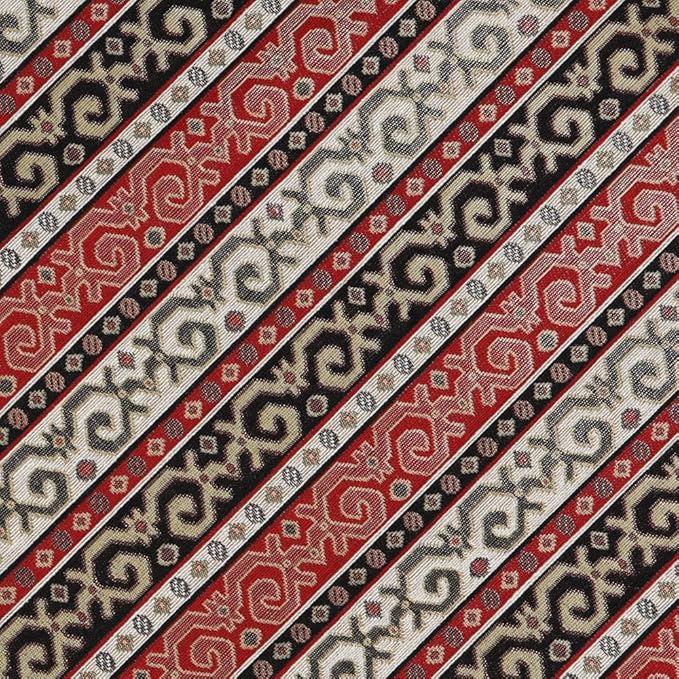 Tapestry Stylish Red-Black 22"x22" Pillow Cover Sham Cushion Case Ethnic Oriental Kilim Style Throw Decorative for Home Decor, Sofa, Couch, Porch, Patio, Veranda