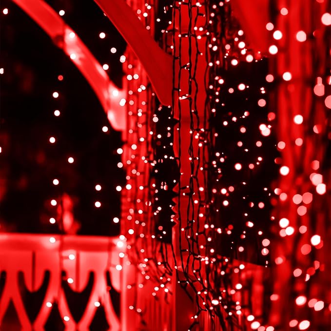 2 Pack Solar String Lights Outdoor, 200 LED Extra-Long 72FT Solar Powered Lights with 8 Lighting Modes, Waterproof Outdoor Lighting Decoration for Garden, Patio, Balcony, Xmas, Wedding, Party