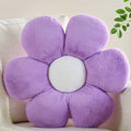 Purple Flower Pillow 19.68 inch Flower Shaped Throw Pillows Daisy Plush Pillow Floor Pillows Seat Cushion Cute Aesthetic Decorative Throw Pillows for Bed Home Sofa Chair Couch Decor
