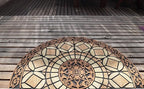 CHICHIC Entrance Door Mat Large 18 x 30 Inch Entry Way Doormat Front Door Rugs Outdoors Heavy Duty Welcome Mat Non Slip Rubber Back Low Profile for Garage, Patio, High Traffic Area, Semicircle