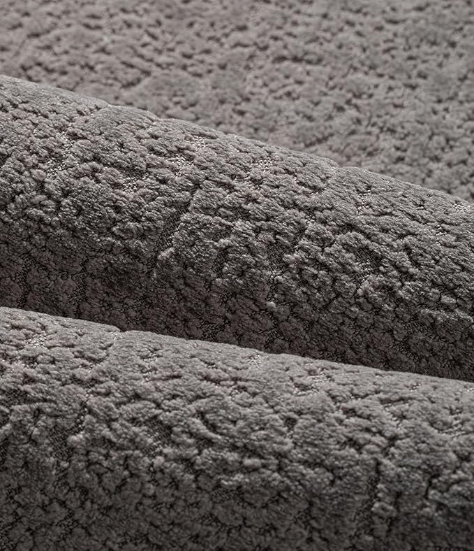chakme Bathroom Rugs Mat 32x17, Ultra Thin Non Slip Bath Mat Quick Dry Absorbent Bath Mat for Bathroom Floor, (Grey, 32"x17")