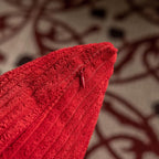 Home Brilliant Red Pillow Covers 20x20 Set of 2 Super Soft Corduroy Stripes Velvet Day Decorative Throw Pillow Covers for Couch Patio Christmas, 20 x 20 Inches, Red