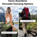 Waterproof Outdoor Blanket 82”X 55” Packable, Stadium Blankets for Camping with Quilted Fleece Lining, Large Windproof Emergency Throw Mat for Garss Picnic Hiking Road Trip, Machine Washable, Green