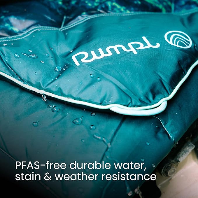 Rumpl Original Puffy Blanket - Warm, Water-Resistant Camping Blanket with 100% Recycled Synthetic Insulation, 52"x75", Original Puffy V2, Sierra Sunset Fade