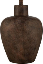 Regency Hill Glenn 27" Tall Urn Farmhouse Rustic Natural Cottage Southwestern Table Lamps Set of 2 WiFi Smart Socket Dark Terra Cotta Finish Living Room Bedroom Bedside Nightstand Fabric Shade
