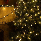 Dazzle Bright C6 Christmas String Lights, 200 LED 66 FT Waterproof Connectable String Lights with Timer, 8 Modes Christmas Lights for Indoor Outdoor Home Garden Yard Xmas Tree Decoration (Warm White)