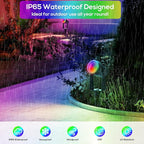 ZYAN Solar Spotlights Outdoor, Solar Landscape Lights with Remote Control, RGBW Colored Spot Lights for Yard, Garden, Lawn, Plant, Tree, Pool Areas, Auto On/Off, Dimmable & Waterproof (12 Pack)