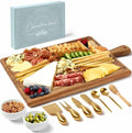 Charcuterie Board Set - Acacia Cheese Board Serving Tray with Accessories - House Warming Gifts for New Home, Bridal Shower & Wedding Gift, Birthday Gifts for Women
