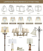 Royal Designs, Inc. BS-719-13BG-2 Drum Basic Lamp Shade, 11 x 13 x 11, Beige, 2-Pack
