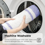 GRANNY SAYS Microfiber Bathroom Rugs Non Slip Washable, Water Absorbent Bathroom Mats for Tub Non Slip, Soft Bath Mats for Floor & Shower, Long Bath Rug, 24" x 36", 36" x 24", Purple