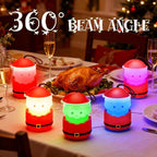 Christmas Gift EverBrite Santa Claus Lantern 3 Pack, 5 Light Modes Holiday Decoration Presents for Women and Men, AAA Batteries Contained Stocking Stuffers, Christmas Lights Indoor & Outdoor
