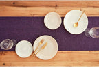 Solino Home Linen Table Runner 156 Inches Long - Athena, 100% Pure Linen Grape Table Runner 14 x 156 Inch for Dining, Fall, Autumn, Halloween, Thanksgiving - Handcrafted and Machine Washable