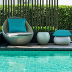 Boao 4 Pack Christmas Decorative Outdoor Waterproof Throw Pillow Covers Square Patio Balcony Garden Waterproof Cushion Case PU Coating Pillow Shell for Couch Bed Patio Sofa, 18 x 18 Inch(Blue-Green)