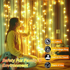 492FT Outdoor Christmas Lights, 1300 LED Super Long String Lights 8 Lighting Modes & Timer Memory, Outsite Waterproof Light Strings for House Tree Garden Wedding Party Holiday Decorations Warm White