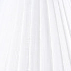 GO&SO 2 Pack Linen Pleated Bell Lamp Shades for Table Lamps, Wall Lamps,5"x9"x6.4" (Spider) White Lampshades Small Natural Fabric Bedroom, Living Room Traditional Decoration Replacement