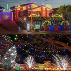WATERGLIDE 1000 LED Christmas String Lights, 328 FT Green Wire LED Decorative Fairy Lights with Remote & 8 Modes, Waterproof for Outdoor Xmas Holiday Party Garden Wedding Home Decor, Multicolor