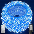 355FT 900 LED Christmas Lights, Extra Long Outdoor String Lights Waterproof, Timer & Memory, 8 Modes Dimmable Plug in Fairy Lights for Outside Tree Wedding Patry Holiday Decorations, Blue