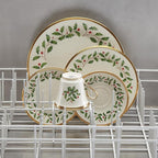 Lenox 146590600 Holiday 5-Piece Place Setting, Christmas Drinkware Set, Hosting