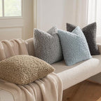 MIULEE Pack of 2 Throw Pillow Covers 18x18 Inch Dark Gray Faux Fur Decorative Sherpa Pillow Covers Fuzzy Accent Soft Sheepskin Fleece Cushion Cases for Boho Home Decor Couch Living Room Bed