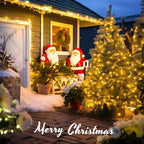 JMEXSUSS 500 LED Warm White Christmas Lights Indoor Outdoor, 163ft Clear Wire Plug-in String Lights Bedroom, 8 Modes Remote Control Christmas Tree Lights for Christmas Bedroom Tree Classroom