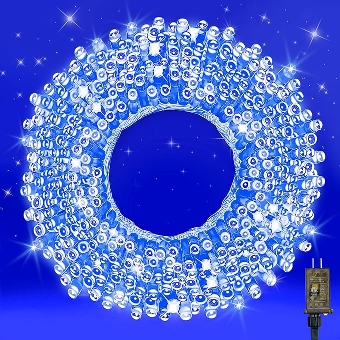 70FT with 210 LEDs – Designed with 210 LEDs on a 70FT Strand, These Lights Create a Dazzling Blue Glow That’s Ideal for Wrapping Trees, Decorating Windows, Stair Rails, or patios(Blue)