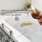 42" Gold Handle transaprent Bathtub Caddy for Luxury Bathroom