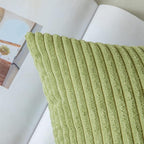 MIULEE Pack of 2 Pillow Covers Soft Soild Decorative Square Throw Pillow Covers Set Cushion Cases Pillowcases for Sofa Bedroom Car 18 x 18 Inch 45 x 45 Cm Grass Green