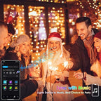 YIQU Smart Color Changing Halloween Lights, 66 FT 200 LED RGB Christmas String Lights with Remote App Control & Timer, Music Sync Multiple Modes Twinkle Light Waterproof Indoor Outdoor Decor