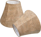 Lamp Shades Set of 2,TOOTOO STAR Imitation Sheepskin Lampshade 6" Top x 12" Bottom x 8.5" High,Floor lamp and table lamp shade spider Fitter