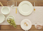 Solino Home Linen Table Runner 90 Inches Long - Athena, 100% Pure Linen Light Natural Table Runner 14 x 90 Inch for Dining, Fall, Autumn, Thanksgiving, Holiday