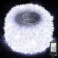 750 LED 256FT Christmas String Lights Outdoor, Christmas Light with 8 Lighting Modes& Timer & Memory, Plug in Outdoor Waterproof Clear Wire Twinkle Light for for Xmas Yard Tree Party Decor Cool White
