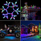 Solar Rope String Lights Outdoor 72Ft 200 Led Waterproof Solar Powered Fairy Lights with 8 Lighting Modes, Copper Wire PVC Tube Lights for Garden Wedding Christmas Party DIY Decor(Multicolor)