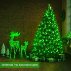SANJICHA 2-Pack 66FT 200LED Green Halloween Lights for Indoor/Outdoor, Super Bright Plug in Fairy Lights, Waterproof String Lights for Festive Decorations St Patrick's Day Garden Tree