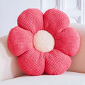 Flower Pillow, Peach Pink Flower Decorative Throw Pillows for Bed Couch, Cute Flower Shaped Plush Aesthetic Pillow, Soft 14.9" Daisy Pillow Floor Pillow Seat Cushion