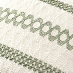 MIULEE Set of 2 Sage Green Boho Decorative Pillow Covers 18x18 Inch Farmhouse Rustic Couch Throw Pillows Modern Summer Cotton Cushion Covers Retro Cute Macrame Woven Home Decor for Bed Sofa Chair