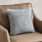 FUTEI White Decorative Throw Pillow Covers 18x18 Inch Set of 2,Soft Faux Raccoon Fur Textured Cushion Case,Modern Home Luxurious Decor for Couch Bed Living Room