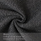 Jeneoo Graphite Grey Decorative Long Lumbar Thick Throw Pillow Covers Fine Textured Boucle Couch Cushion Case for Sofa Decor, Set of 1, 14 x 36 Inch