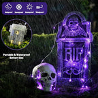 JMEXSUSS 2 Pack Halloween Fairy Lights Battery Operated, Total 400 LED 132ft Purple Halloween String Lights Indoor with Remote, 8 Modes Copper Wire Twinkle Lights for Bedroom Wall Tree Decor