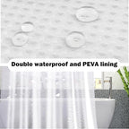 White Bathroom Set, 25 PCS Bathroom Accessories Set with Shower Curtains, Rugs, Trash Can, Toothbrush Holder, Soap Dispensers, Toothbrush Cup, Vanity Tray, Soap Dish, Toilet Brush, Qtip Holders
