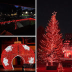 66Ft 200LED Christmas Fairy Lights Plug in, Waterproof String Lights Outdoor & Indoor 8 Modes with Timer Bedroom Decor, Twinkle Lights for Girl's Room Garden Party Christmas Decorations (Red)
